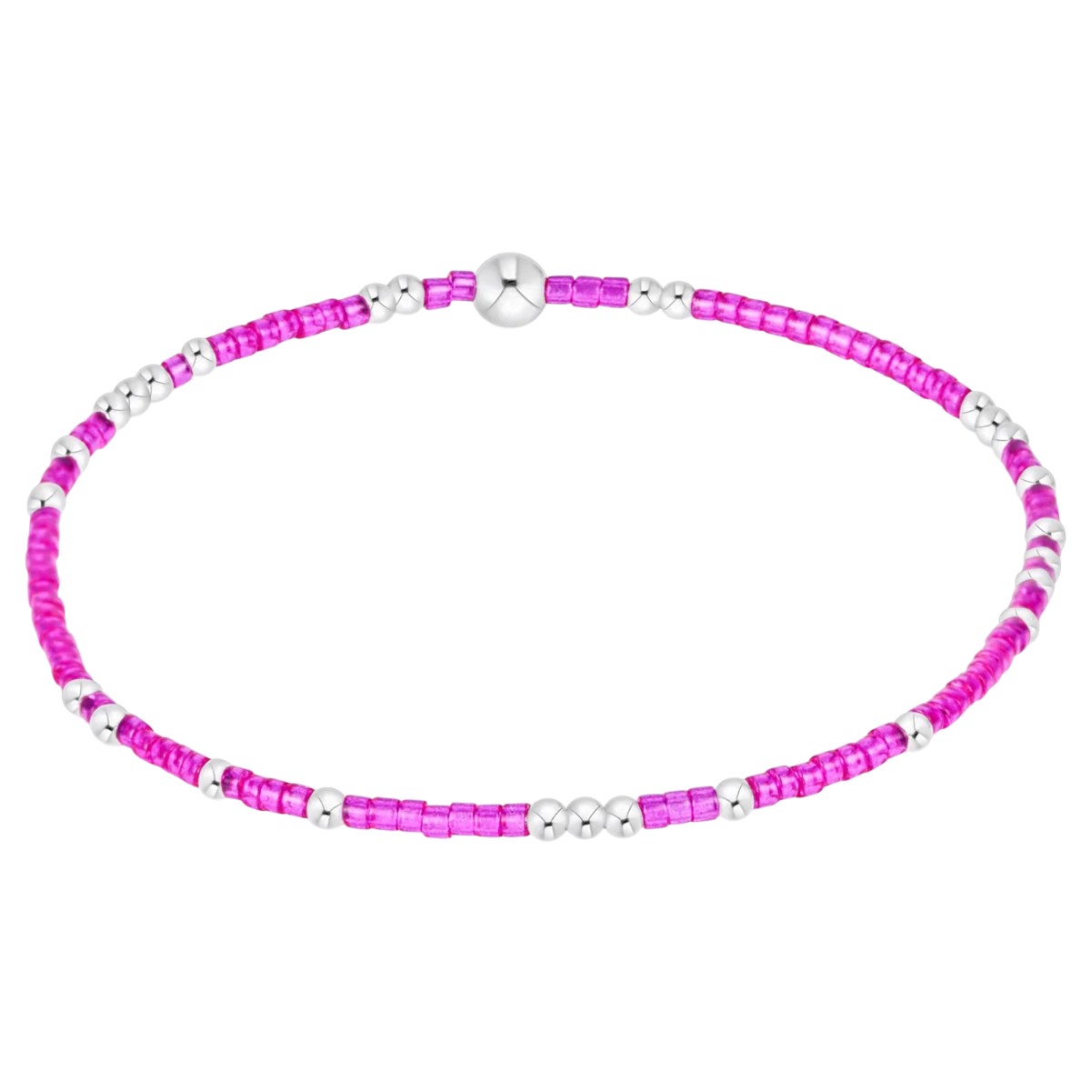 Enewton Hope Unwritten Sterling Silver Bracelet, Fuchsia