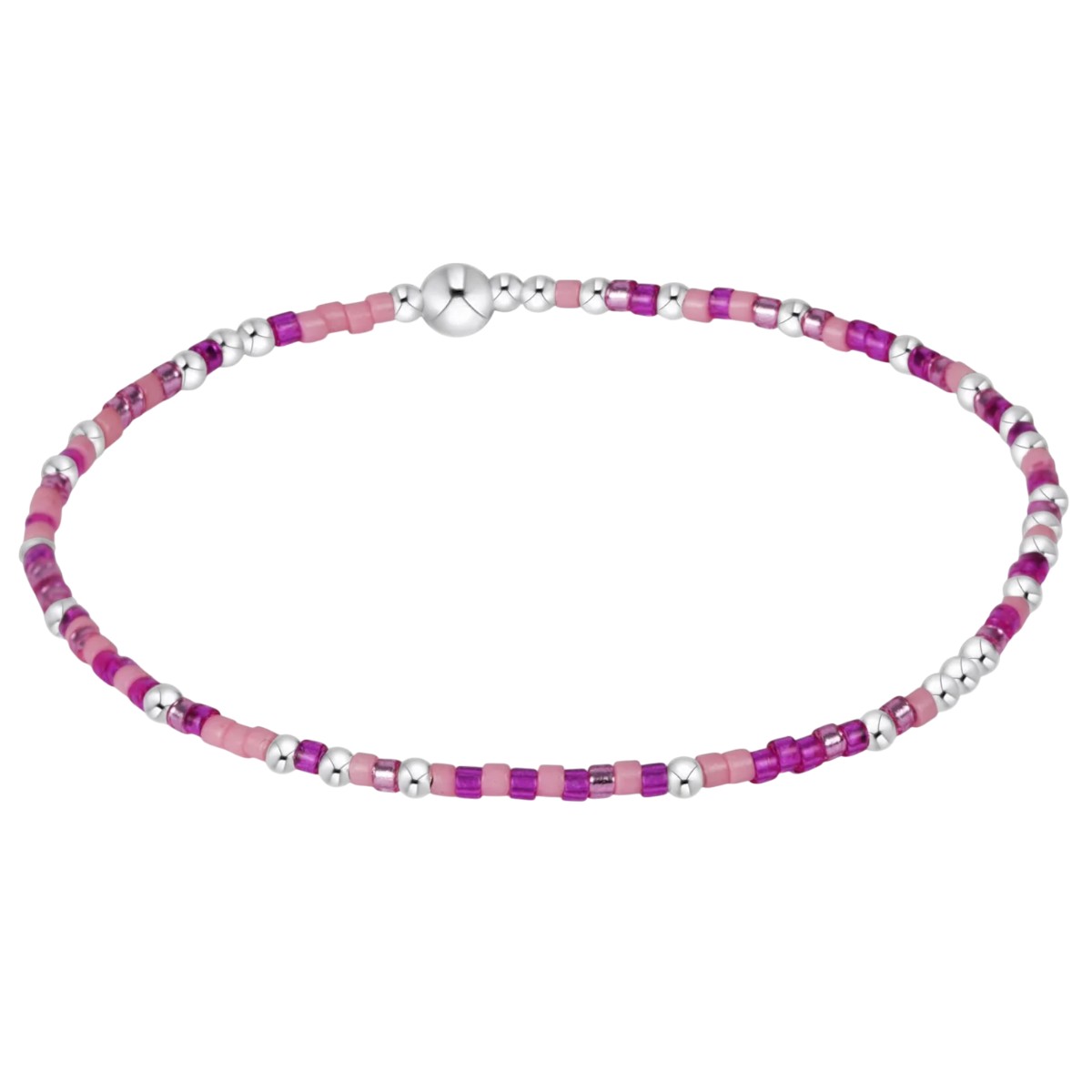 Enewton Hope Unwritten Sterling Silver Bracelet, Back To The Fuchsia