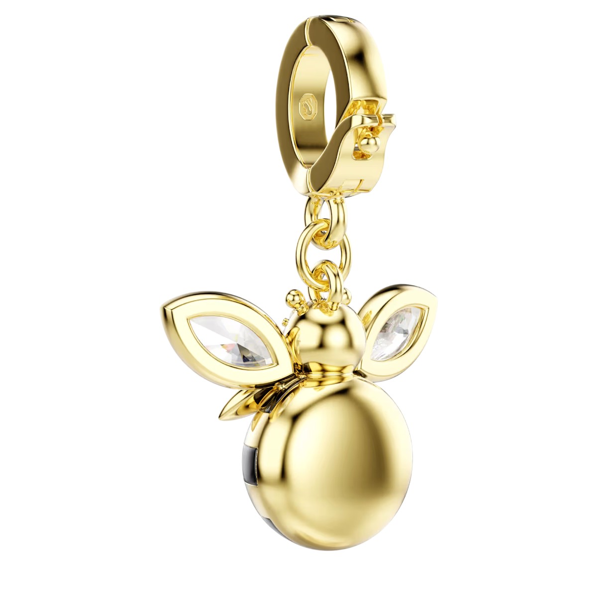 Swarovski Mixed Cuts Bee Idyllia Charm, Multicolored and Gold Tone Plated