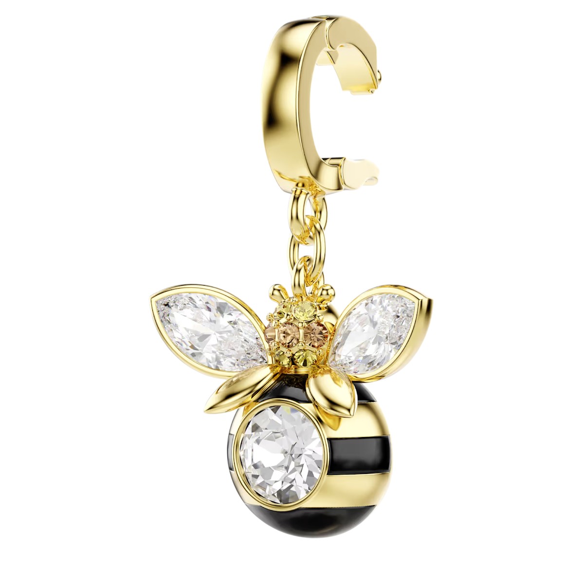 Swarovski Mixed Cuts Bee Idyllia Charm, Multicolored and Gold Tone Plated