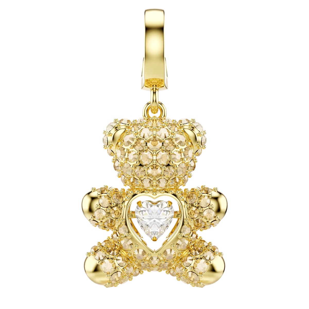 Swarovski Mixed Cuts Teddy Idyllia Charm, Gold Tone Plated