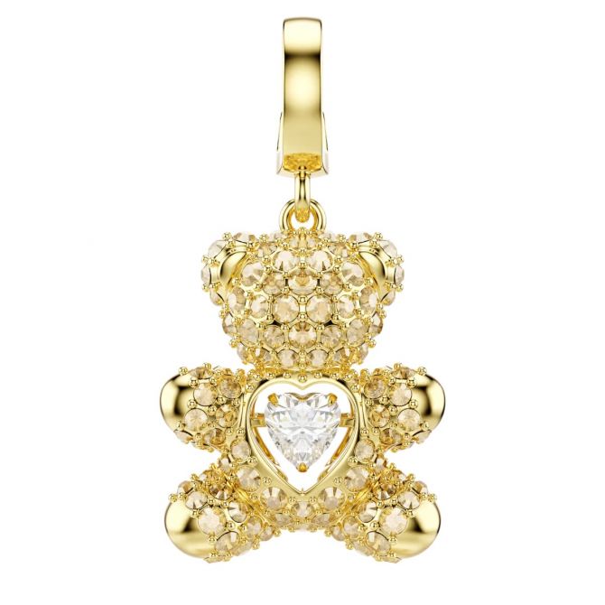 Swarovski Mixed Cuts Teddy Idyllia Charm, Gold Tone Plated