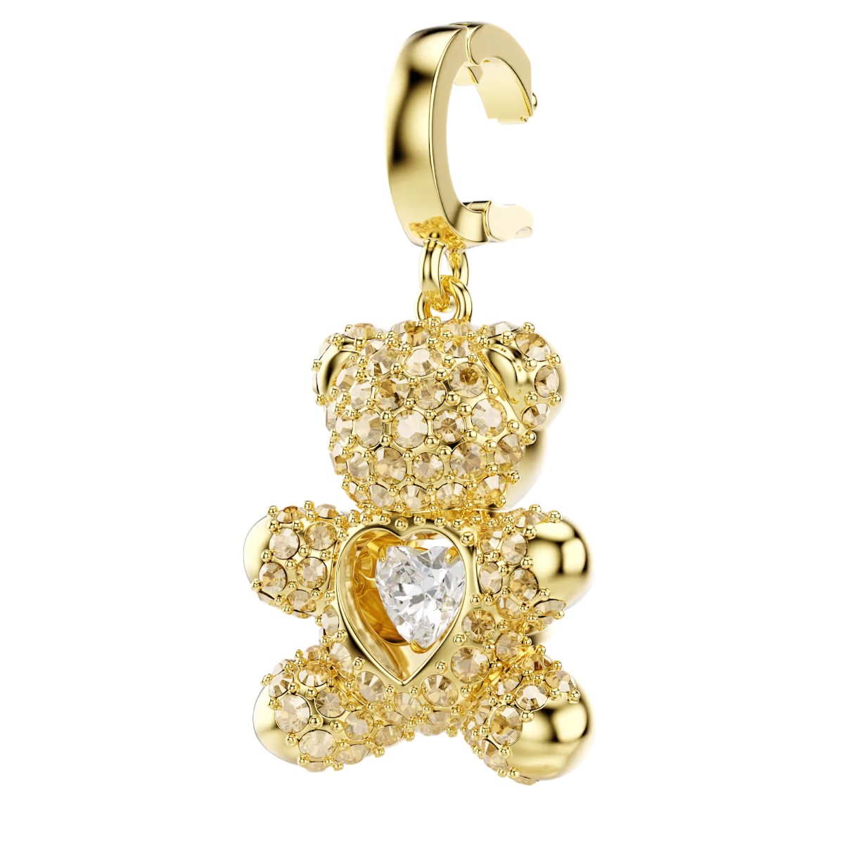 Swarovski Mixed Cuts Teddy Idyllia Charm, Gold Tone Plated