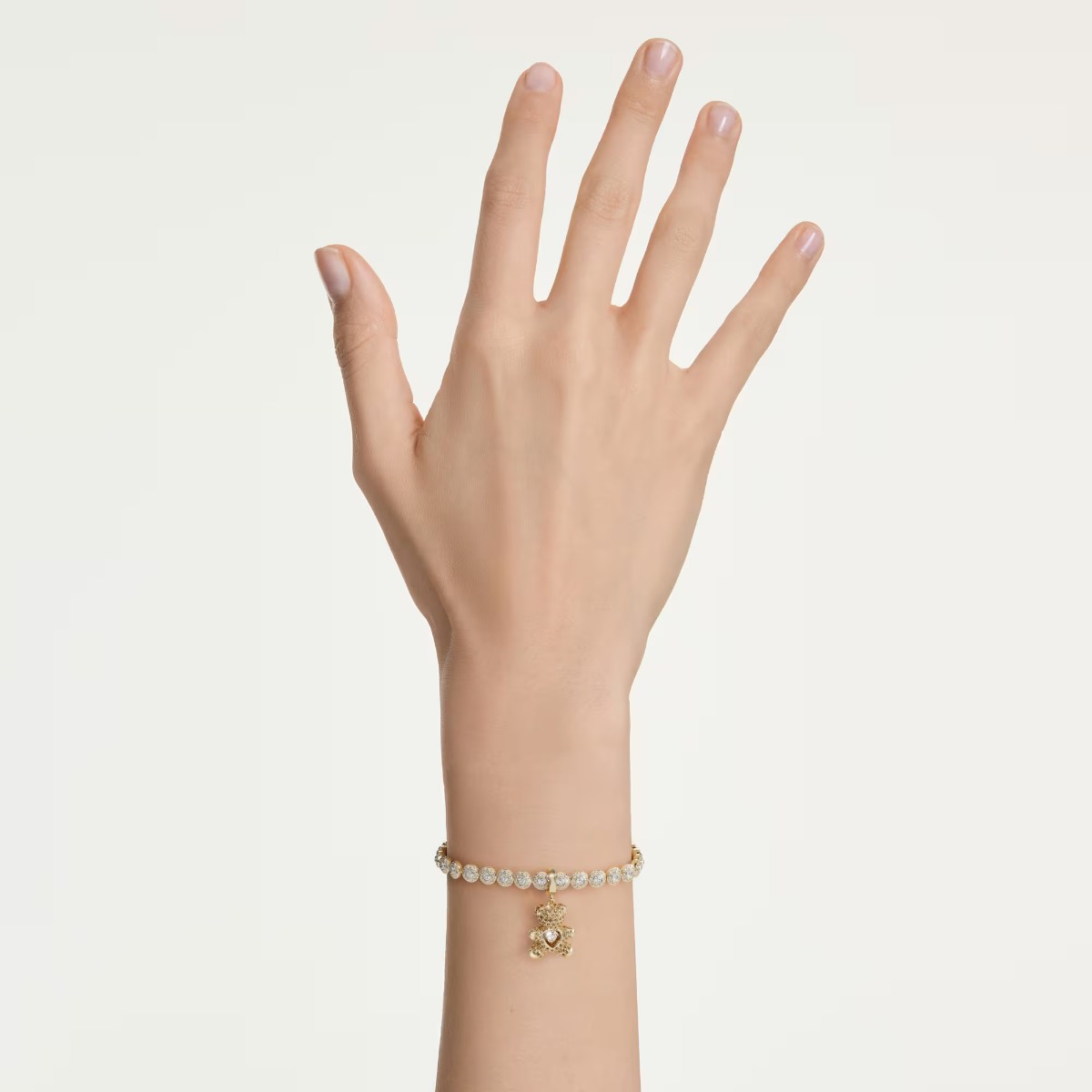 Swarovski Mixed Cuts Teddy Idyllia Charm, Gold Tone Plated