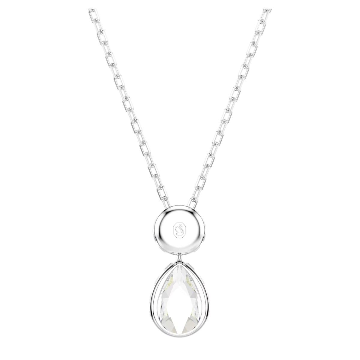 Swarovski Mixed Cuts Chroma Pendant Necklace, Multicolored and Rhodium Plated