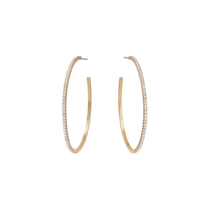 Julie Vos Windsor Hoop Earrings, Gold in Large