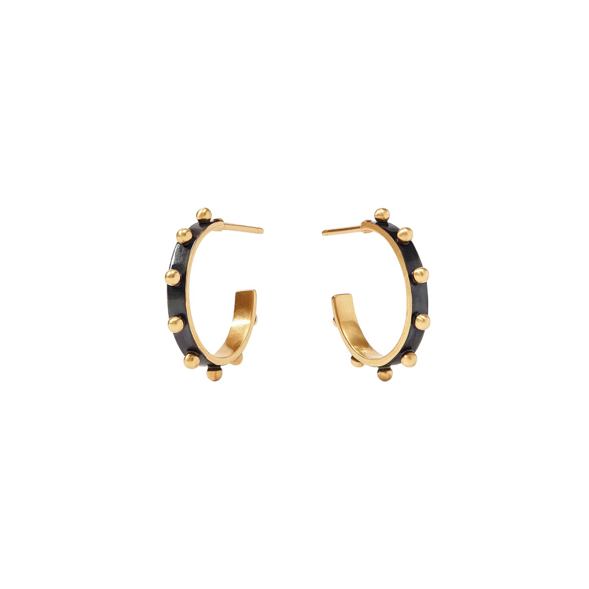 Julie Vos SoHo Hoop Earrings, Mixed Metal and in Small