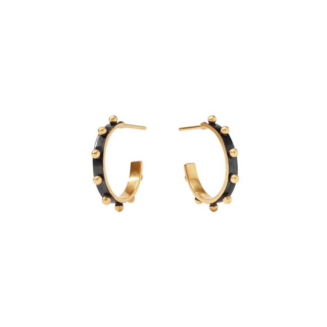 Julie Vos SoHo Hoop Earrings, Mixed Metal and in Small