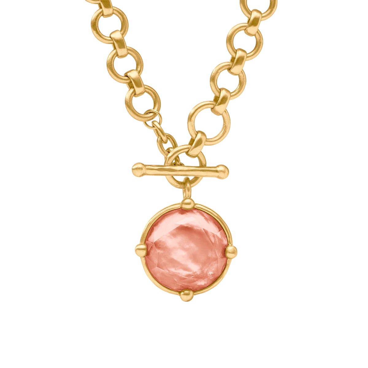 Julie Vos Honeybee Demi Necklace, Gold and Iridescent Melon