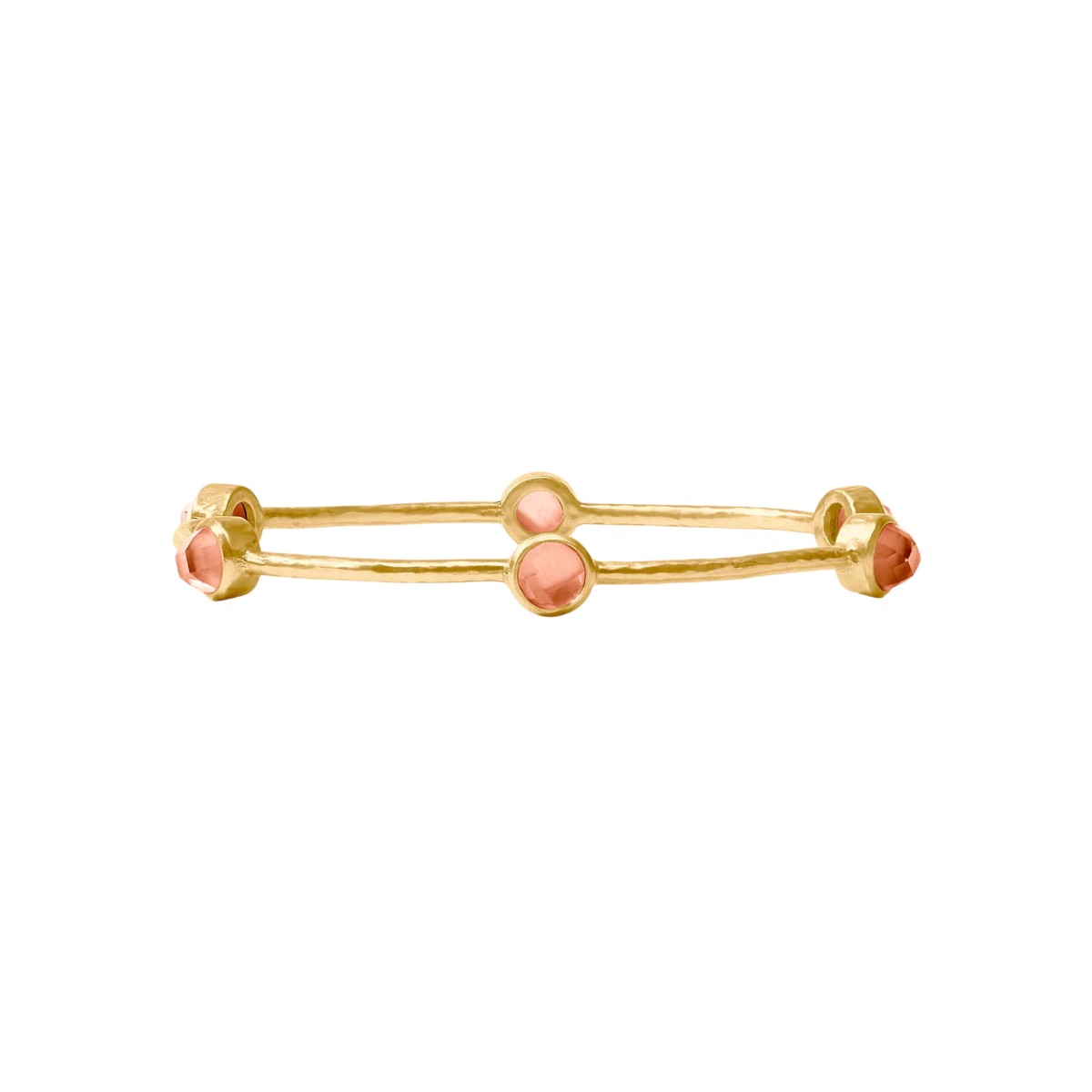 Julie Vos Milano Luxe Bangle Bracelet, Gold and Iridescent Melon