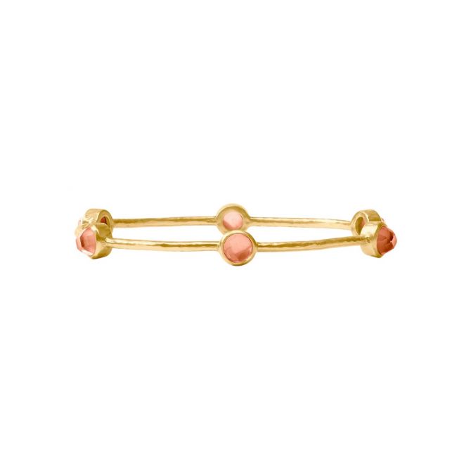 Julie Vos Milano Luxe Bangle Bracelet, Gold and Iridescent Melon