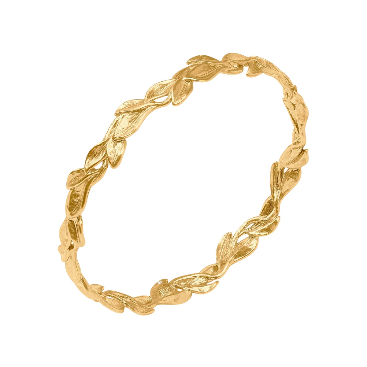 Julie Vos Willow Bangle Bracelet, Gold in Medium