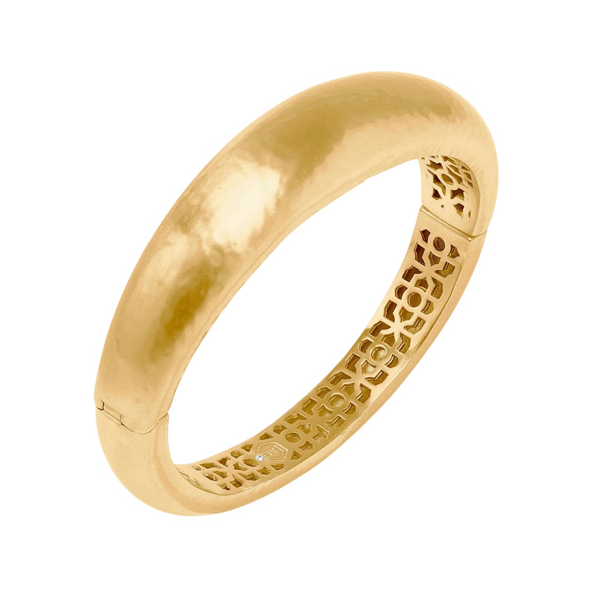 Julie Vos Catalina Demi Hinge Bangle Bracelet, Gold