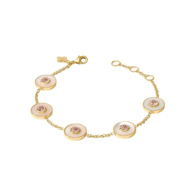 Julie Vos Colette Circle Delicate Bracelet, Champagne