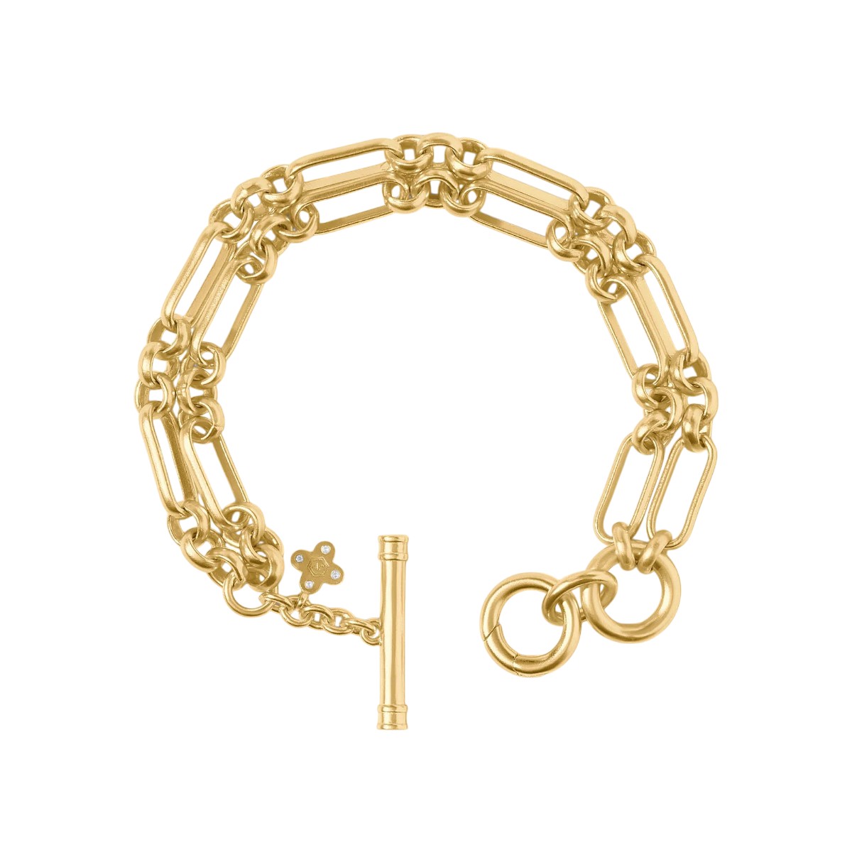 Julie Vos Colete Link Bracelet, Chalcedony Blue