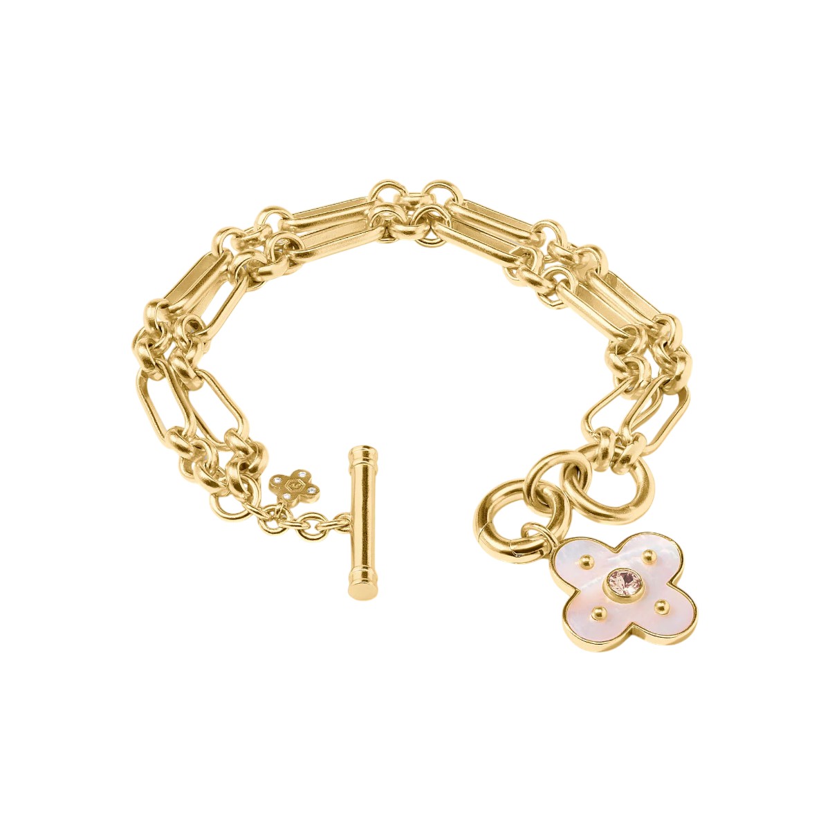 Julie Vos Colete Link Bracelet, Champagne