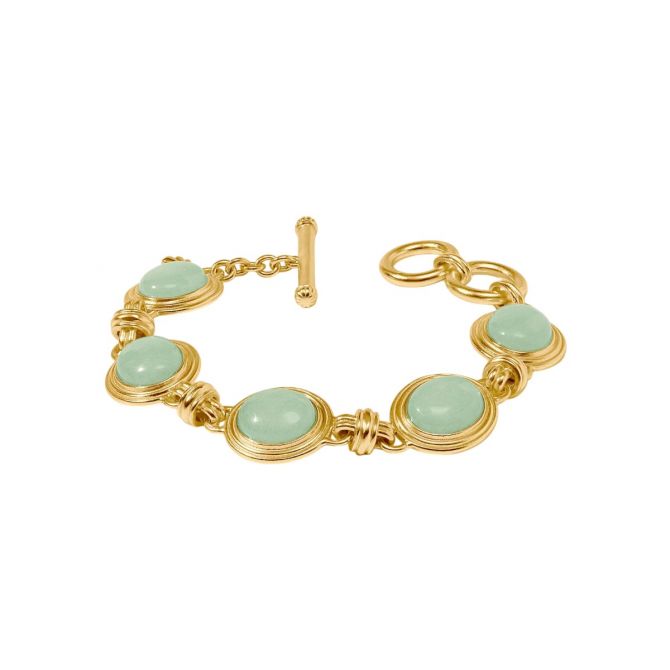Julie Vos Portofino Stone Bracelet, Aqua Jade