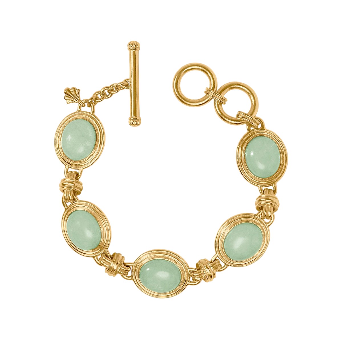 Julie Vos Portofino Stone Bracelet, Aqua Jade
