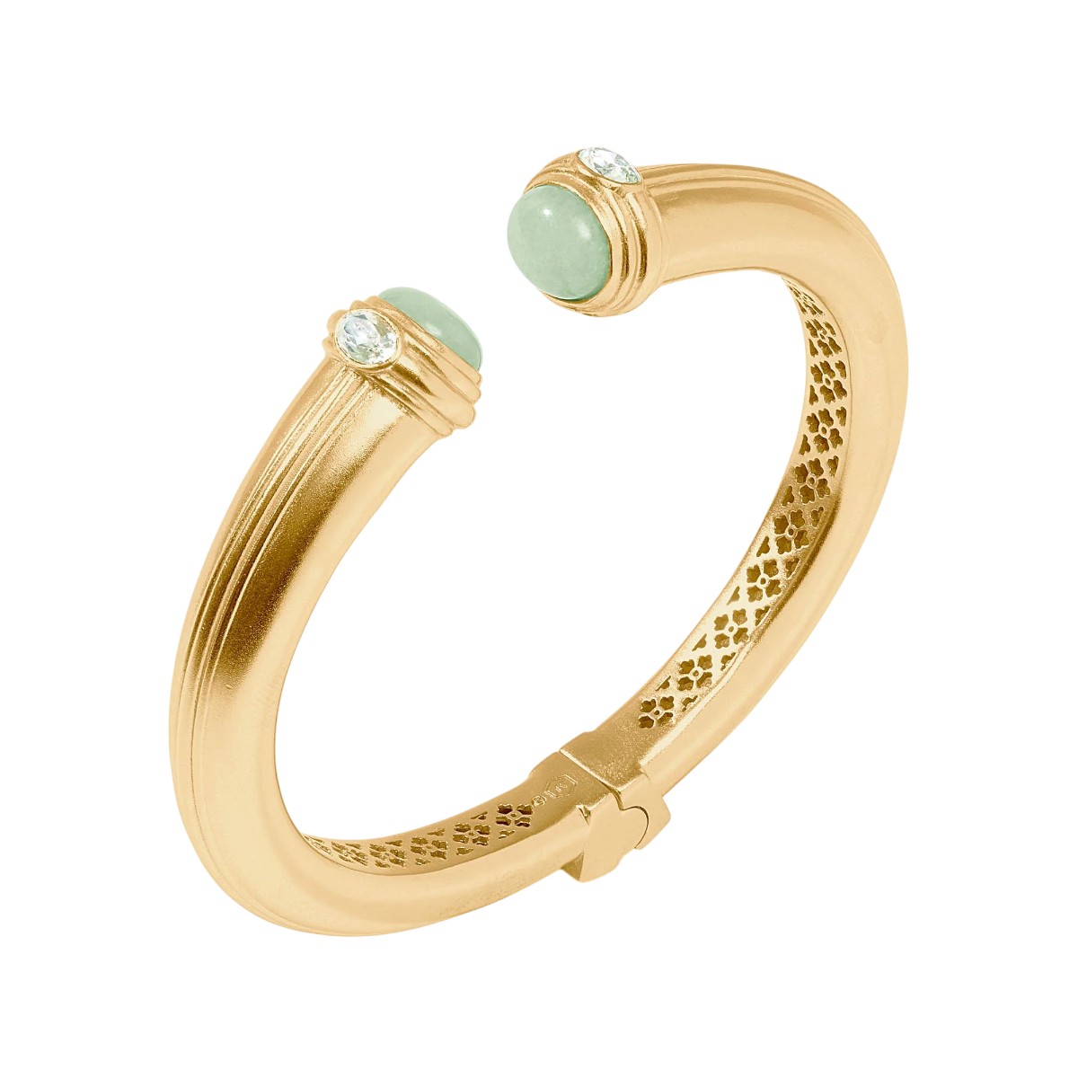 Julie Vos Portofino Cuff Bracelet, Aqua Jade