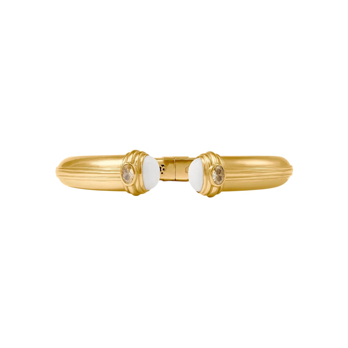 Julie Vos Portofino Cuff Bracelet, White Jade