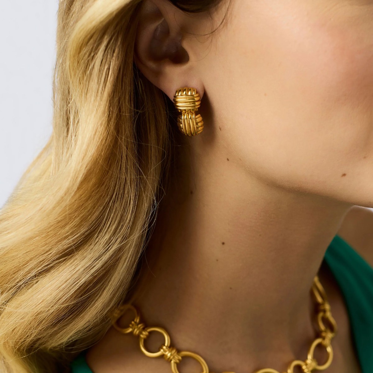 Julie Vos Portofino Midi Earrings, Gold