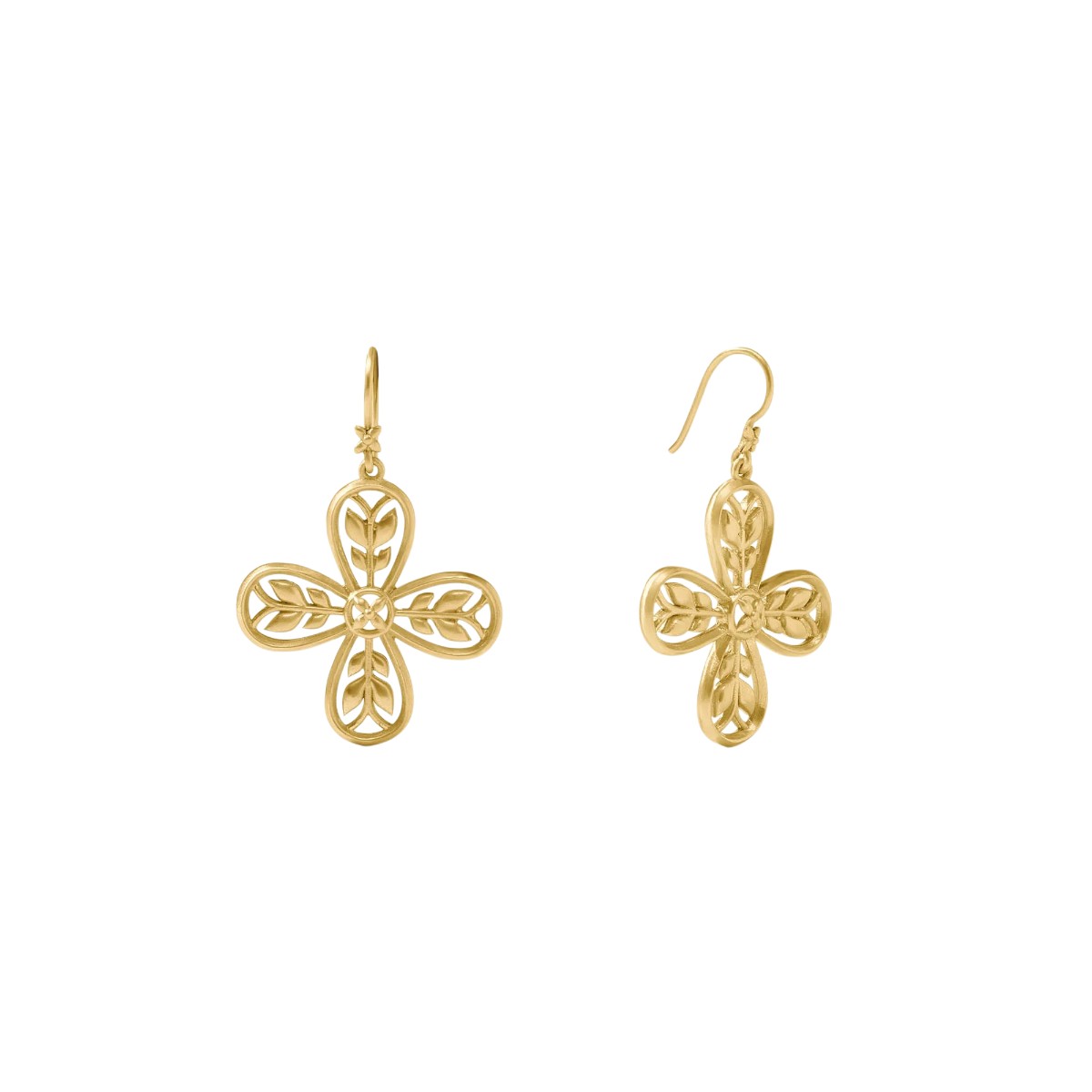 Julie Vos Justine Earrings, Gold