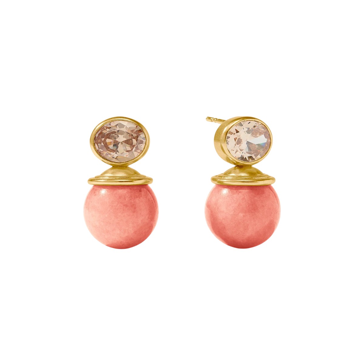 Julie Vos Portofino Earring, Melon Jade