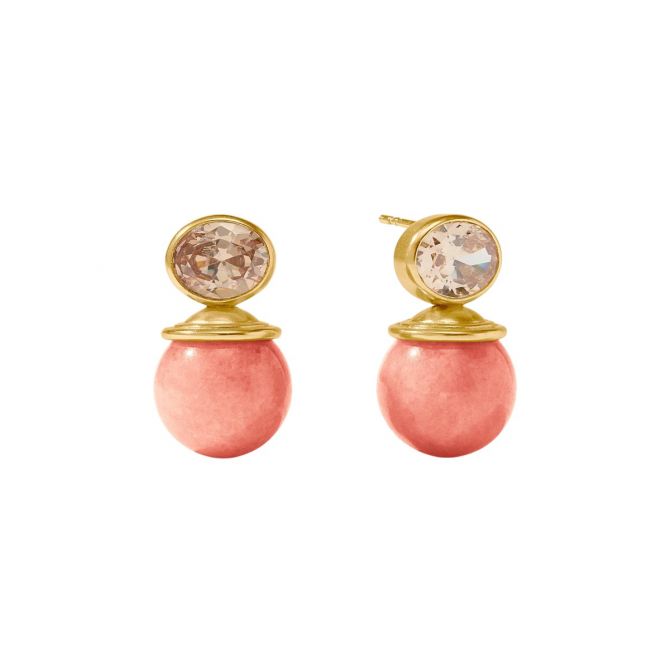Julie Vos Portofino Earring, Melon Jade