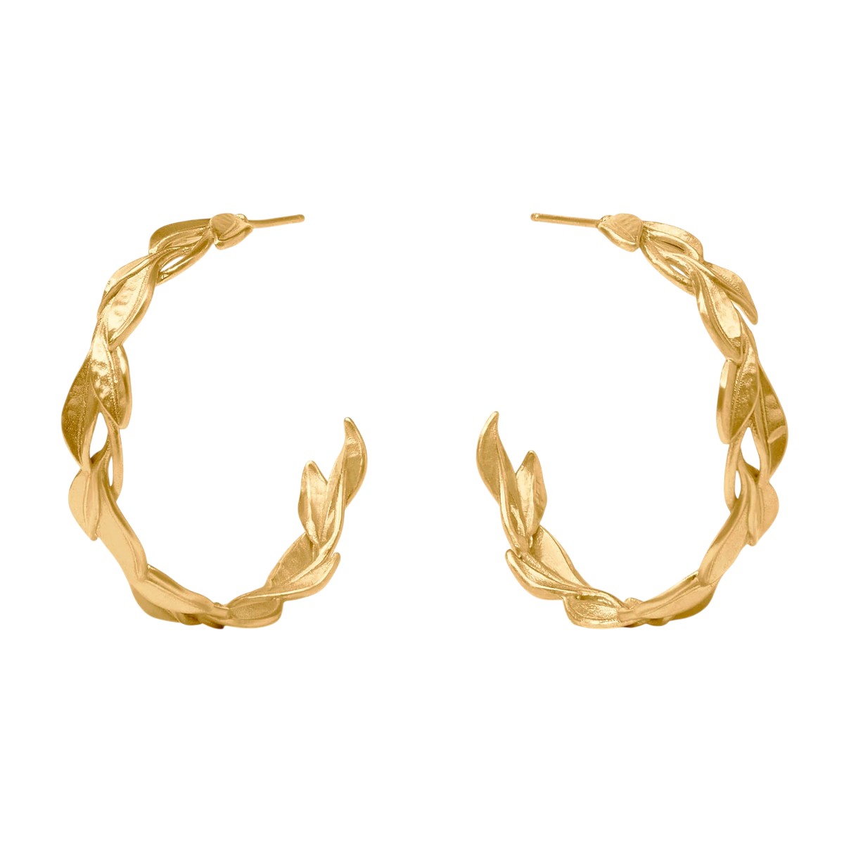 Julie Vos Willow Hoop Earrings, Gold in Large