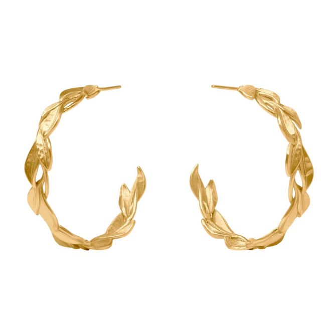 Julie Vos Willow Hoop Earrings, Gold in Large