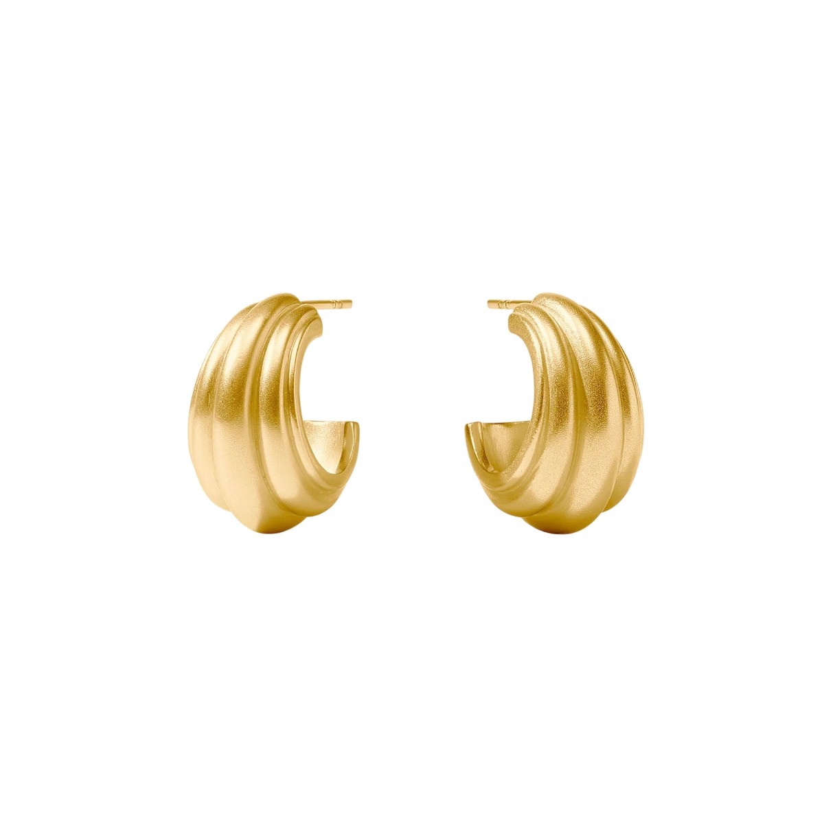 Julie Vos Portofino Statement Hoop Earrings, Gold in Small