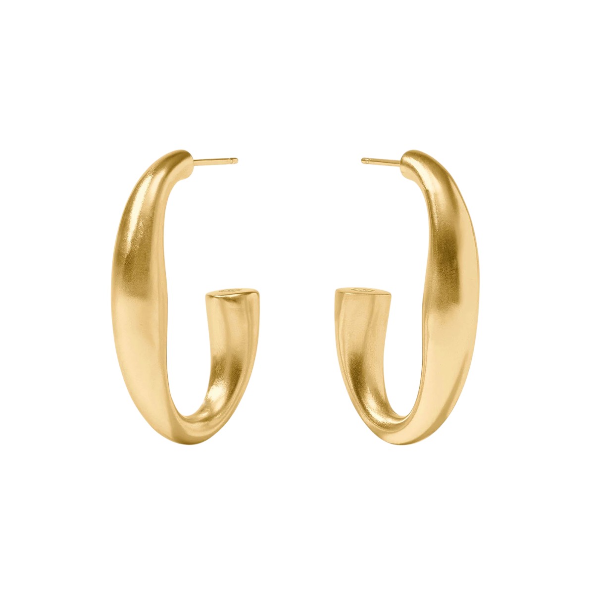 Julie Vos Laguna Hoop Earrings, Gold in Medium