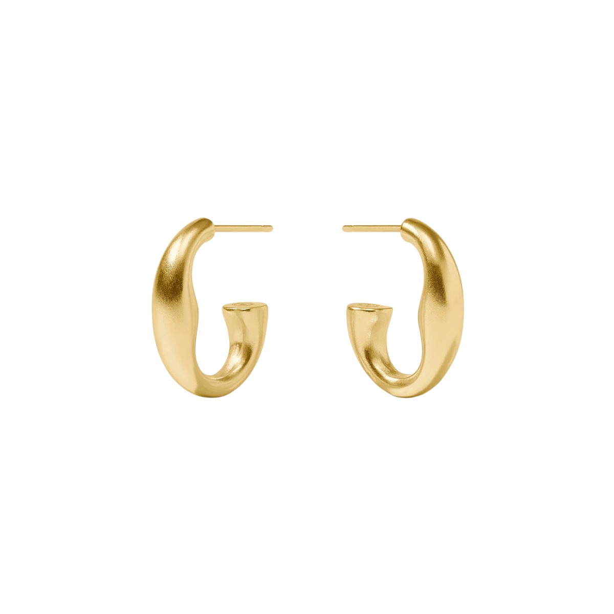 Julie Vos Laguna Hoop Earrings, Gold in Small
