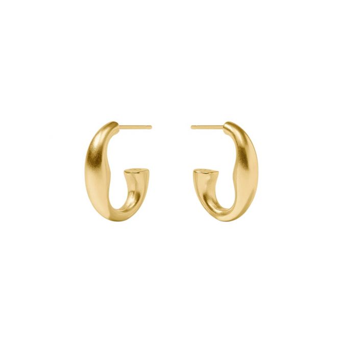 Julie Vos Laguna Hoop Earrings, Gold in Small