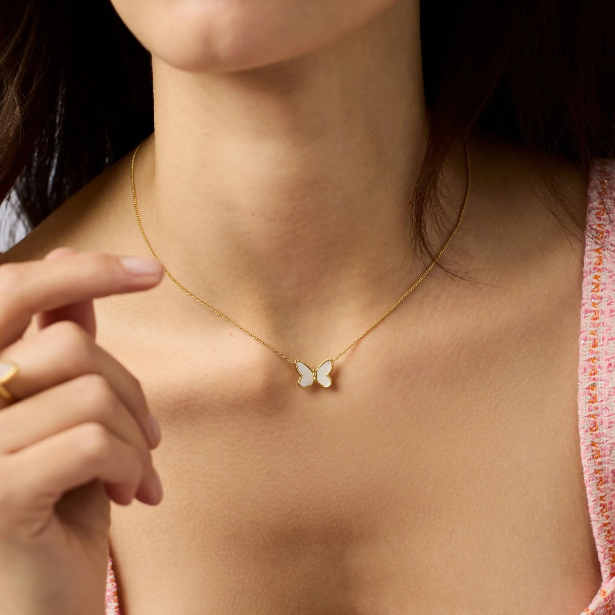 Julie Vos Papillon Delicate Necklace