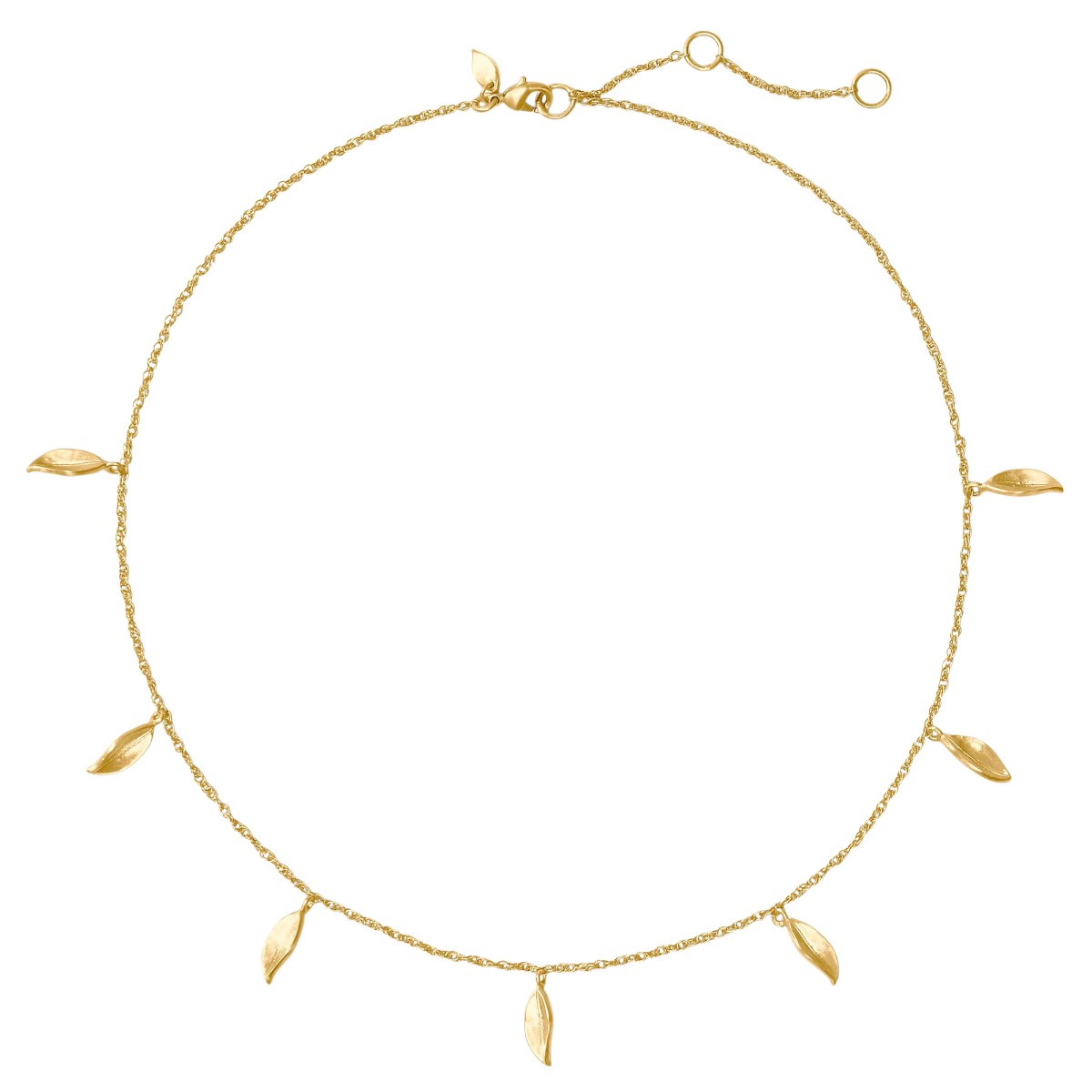 Julie Vos Willow Delicate Charm Necklace, Gold