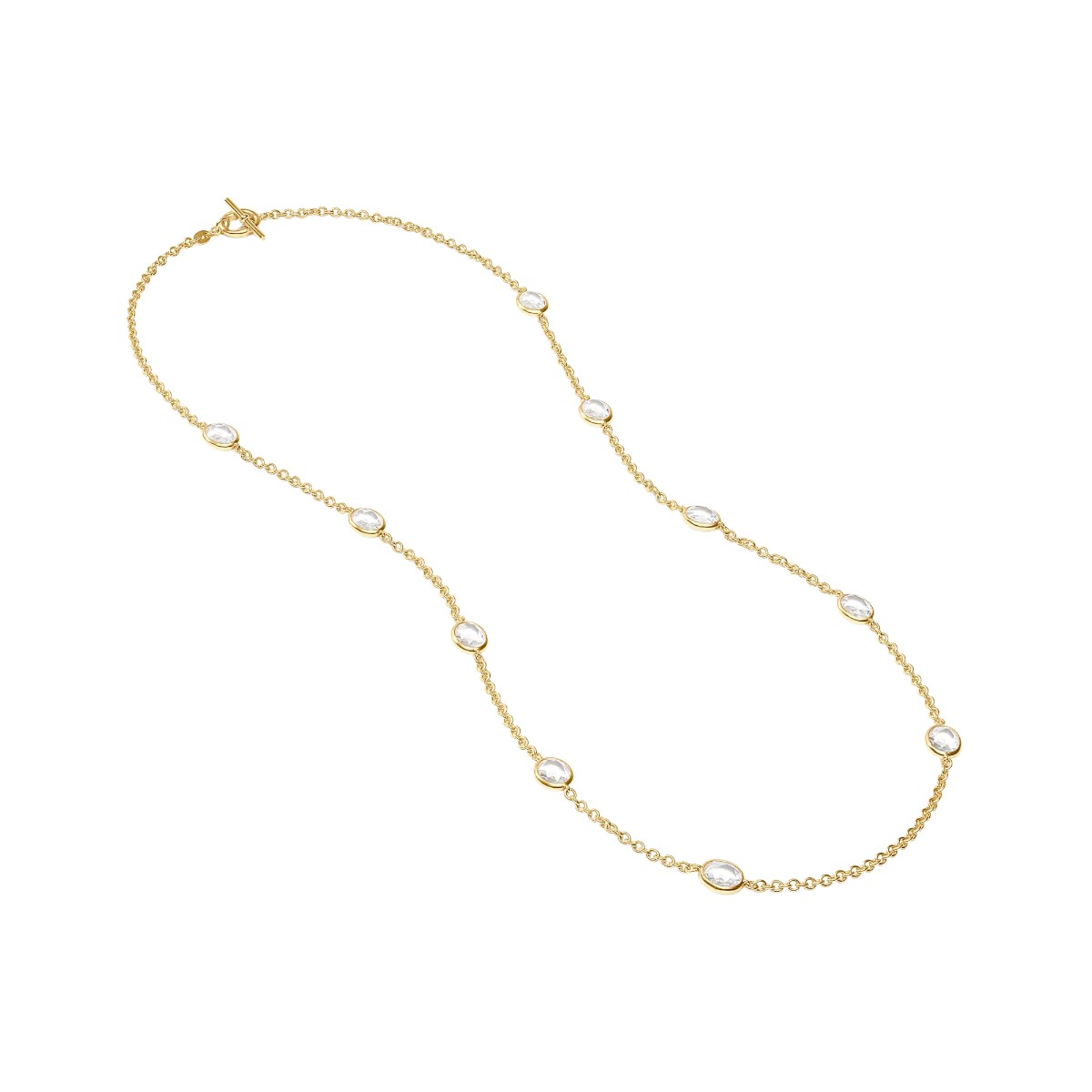 Julie Vos Laguna Stone Station Necklace, Pearl