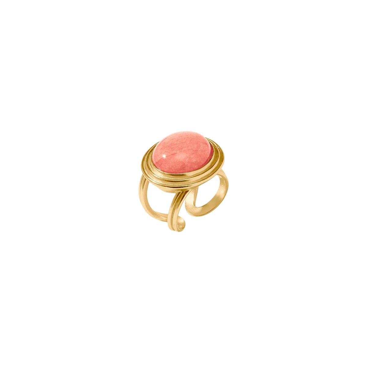 Julie Vos Portofino Statement Ring, Melon Jade