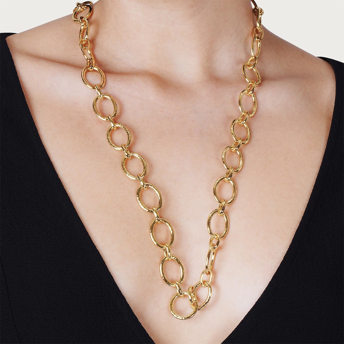 Anabel Aram Cheval Chain Necklace, Gold