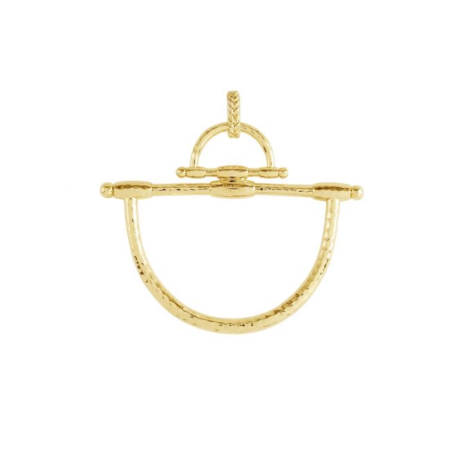 Anabel Aram Cheval Bit Pendant, Gold
