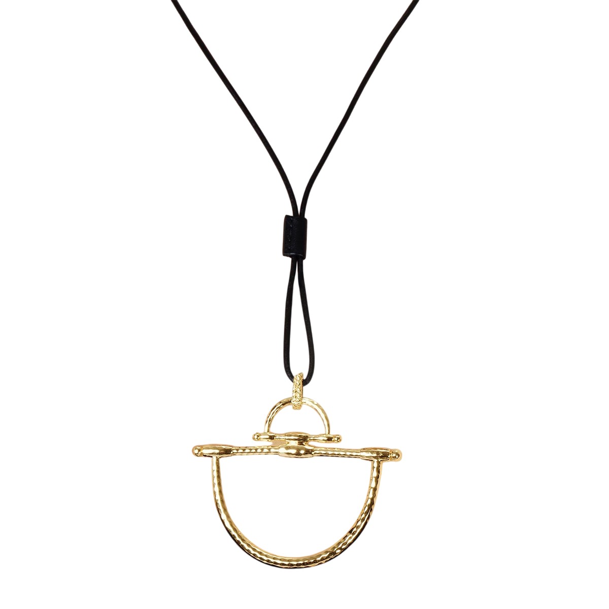Anabel Aram Cheval Bit Pendant, Gold