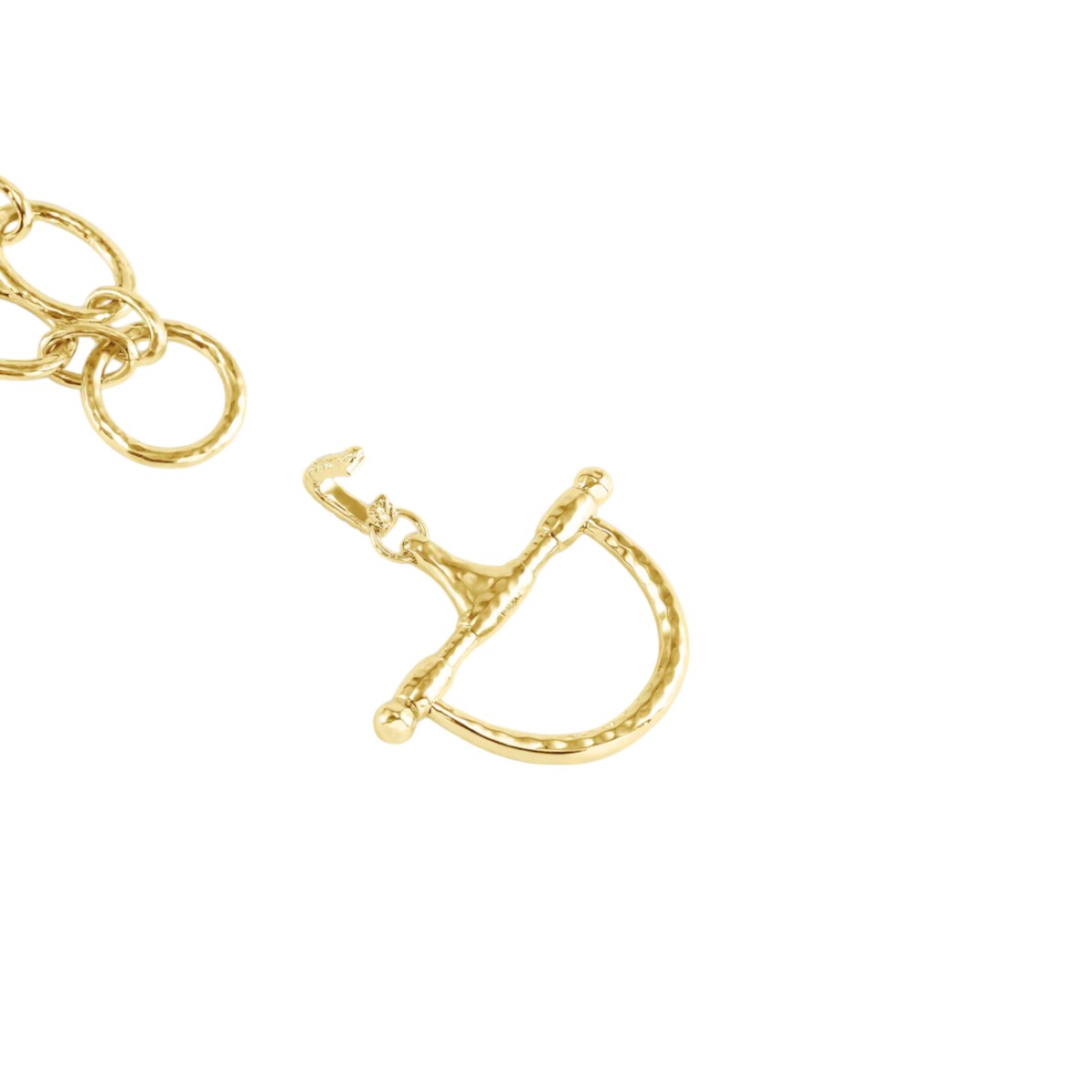 Anabel Aram Medium Cheval Bit Pendant, Gold