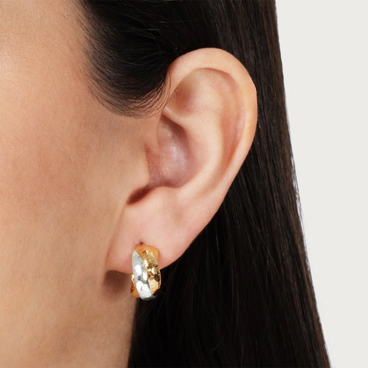 Anabel Aram Farrier Triple Huggie Hoop Earrings