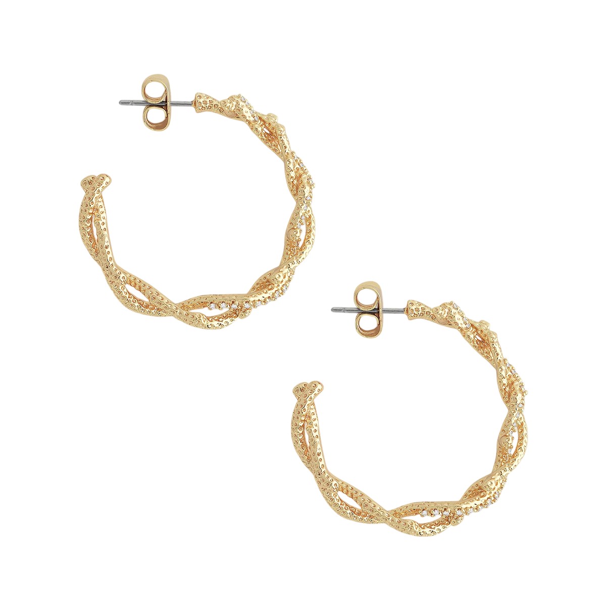 Anabel Aram Coral Hoop Earrings