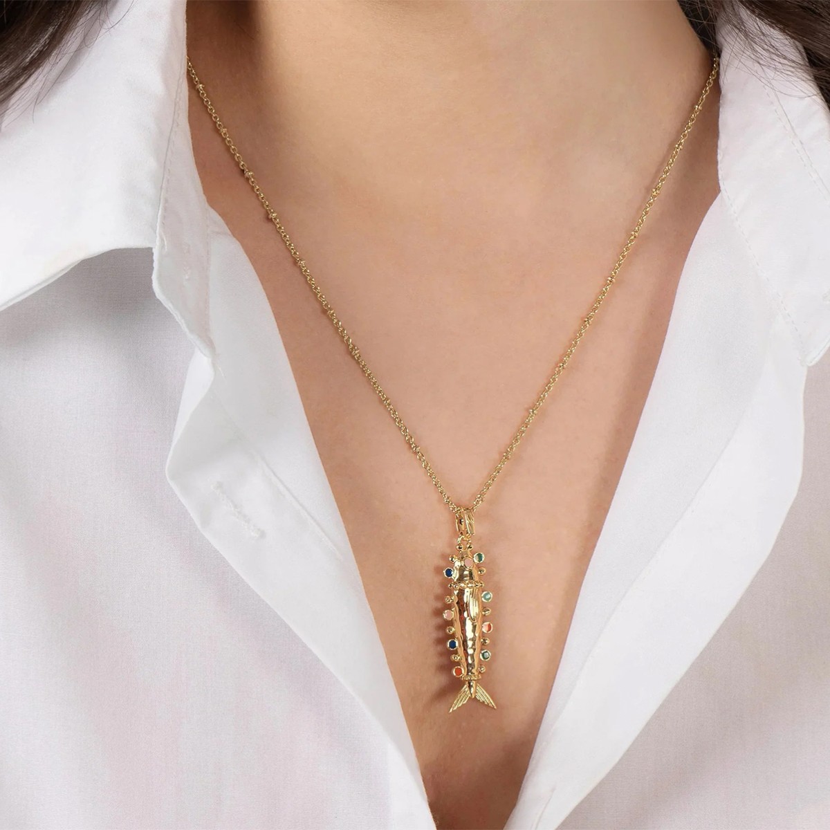 Anabel Aram Milos Fish Charm, Medium