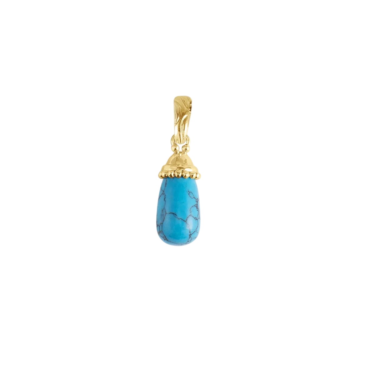 Anabel Aram Milos Stone Drop Charm, Turquoise