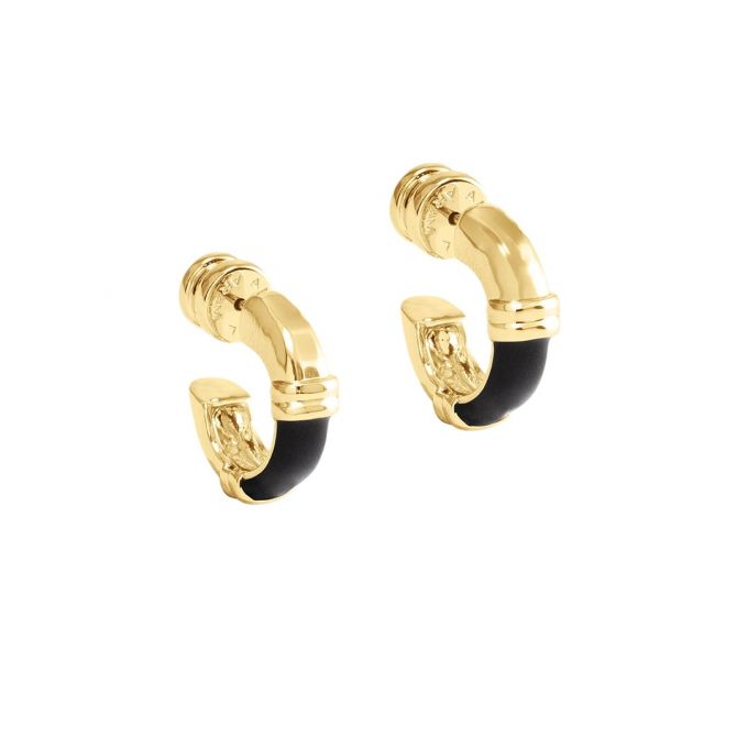 Anabel Aram Forza Huggie Hoop Earrings, Black