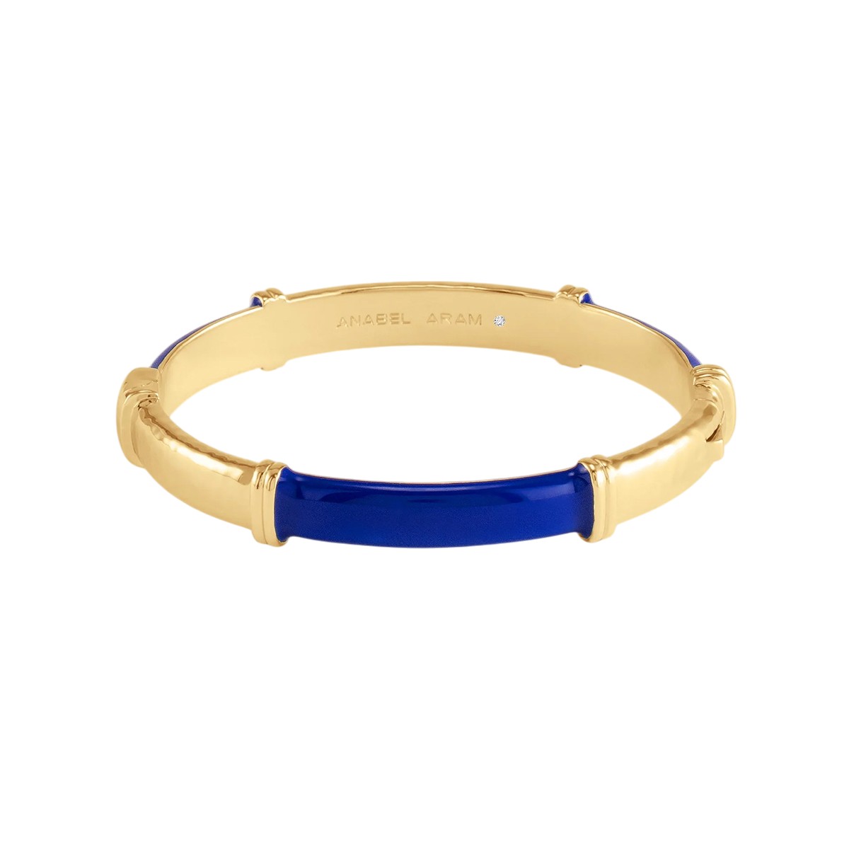 Anabel Aram Forza Hinged Bangle, Lapis