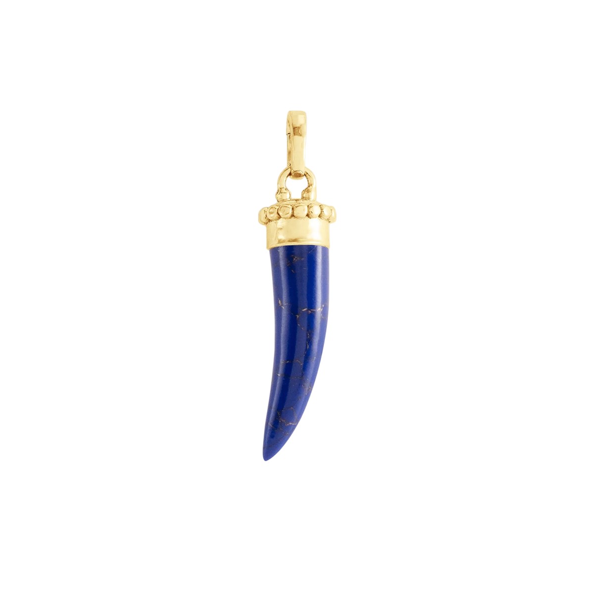 Anabel Aram Forza Stone Horn Charm, Lapis