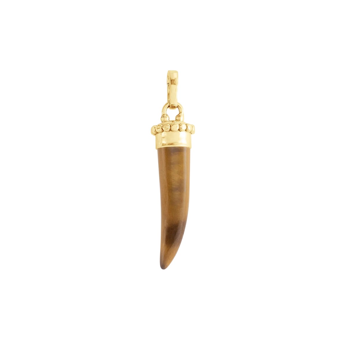 Anabel Aram Forza Stone Horn Charm, Tiger's Eye